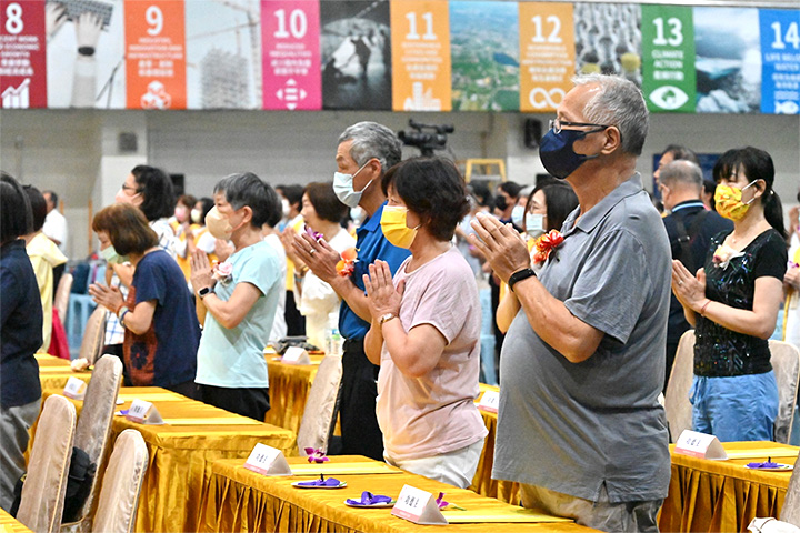 福智佛教為汐止地區舉辦中元普渡祈福超薦法會，傳遞祥和氣息