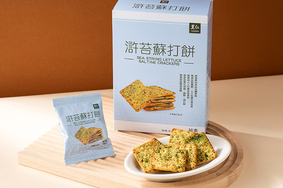 里仁新品「滸苔蘇打餅」實踐山海永續,每一口都友善環境!